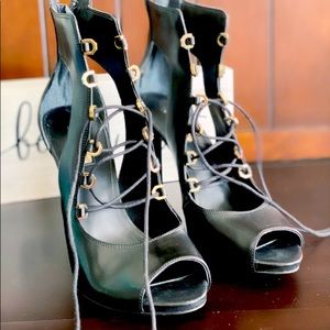 Guess Lace Up High Heels